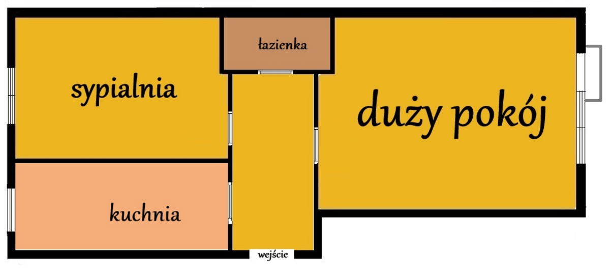 Dwupokojowe mieszkanie do zamieszkania od zaraz – další