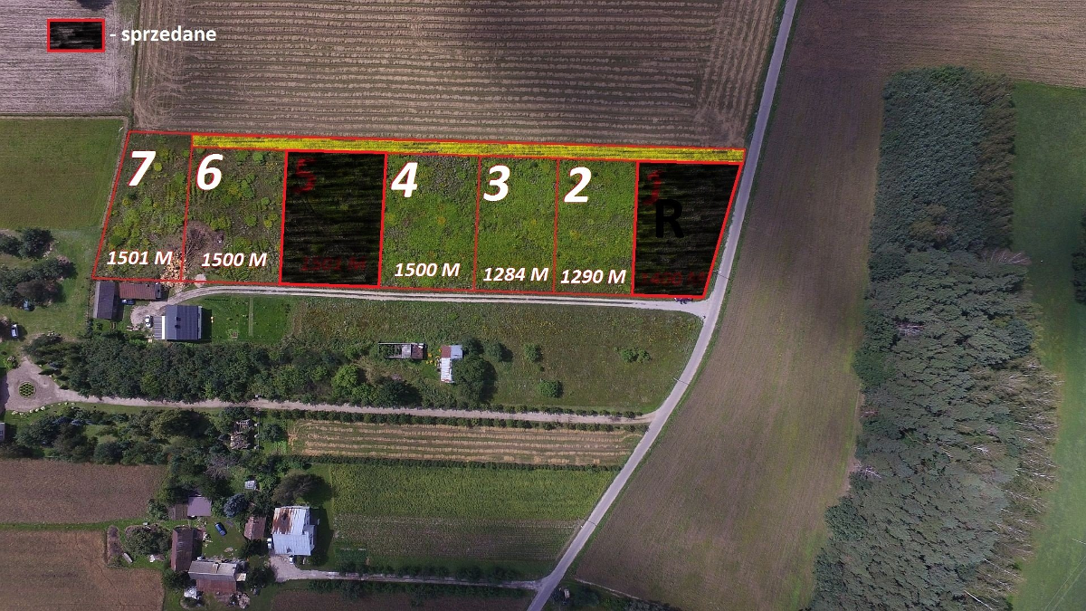 działki budowlane - Psucin - Nowy Dwór - Nasielsk – pohled 2