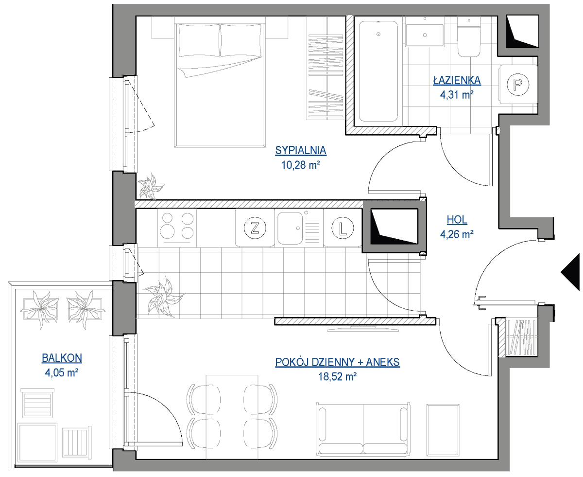 Mieszkanie na sprzedaż, 37 m², 2 pokoje Poznań Żegrze - Więcej