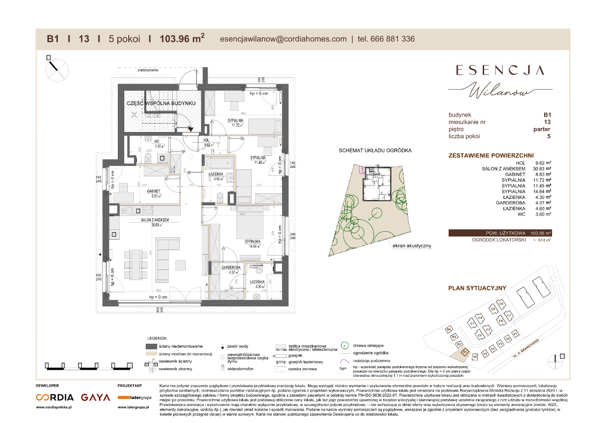 Mieszkanie na sprzedaż, 103 m², 5 pokoi Warszawa Wilanów - Więcej