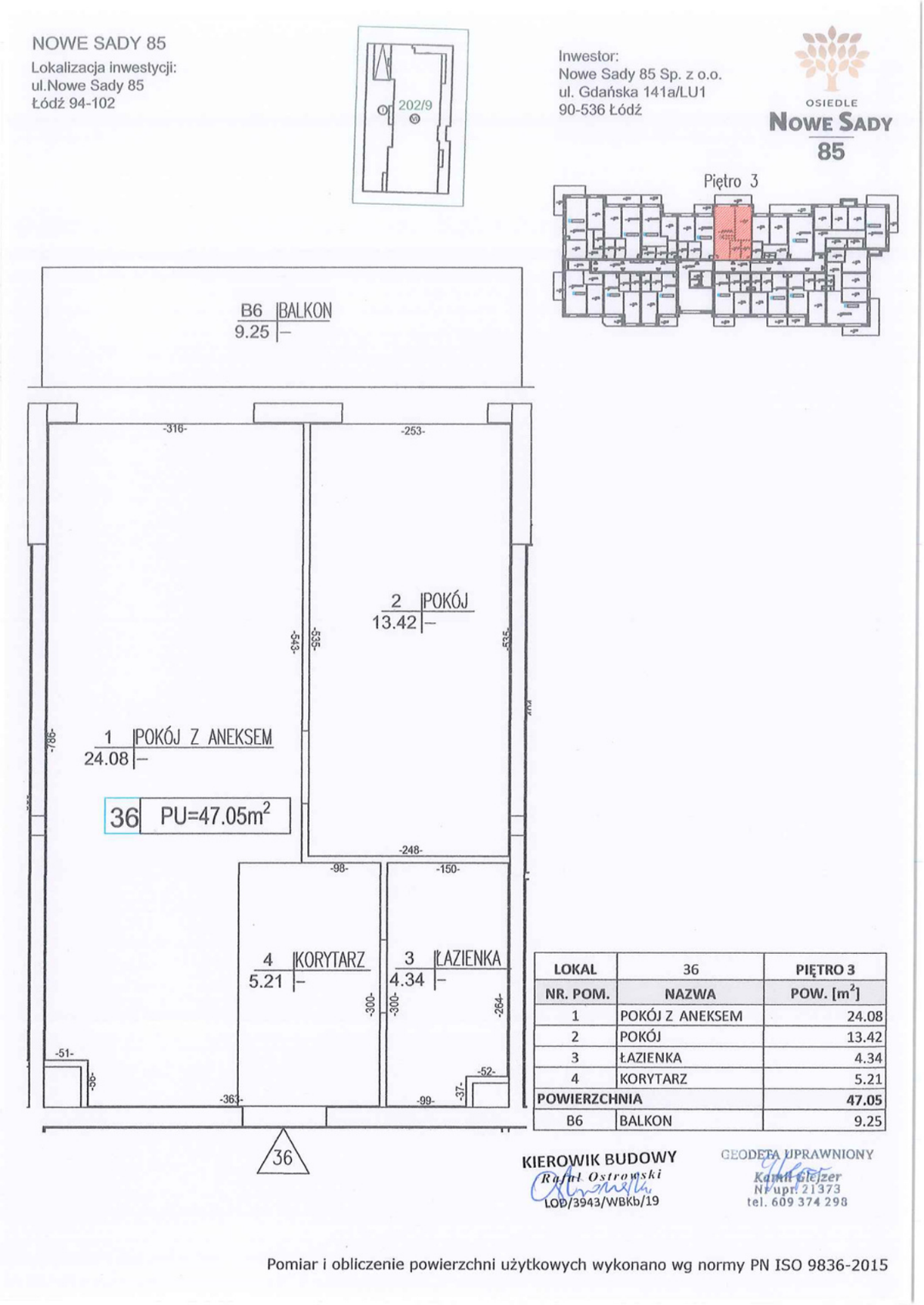 Mieszkanie na sprzedaż, 47 m², 2 pokoje Łódź Polesie, Łódź