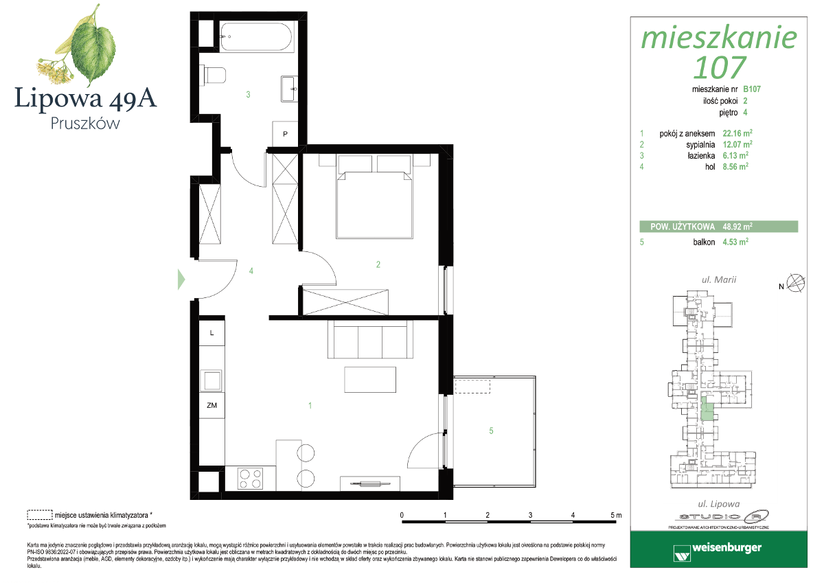 Mieszkanie na sprzedaż, 48 m², 2 pokoje Pruszków - Widok 4