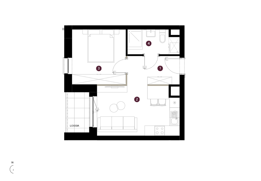 Mieszkanie na sprzedaż, 35 m², 2 pokoje Poznań Naramowice - Widok 4