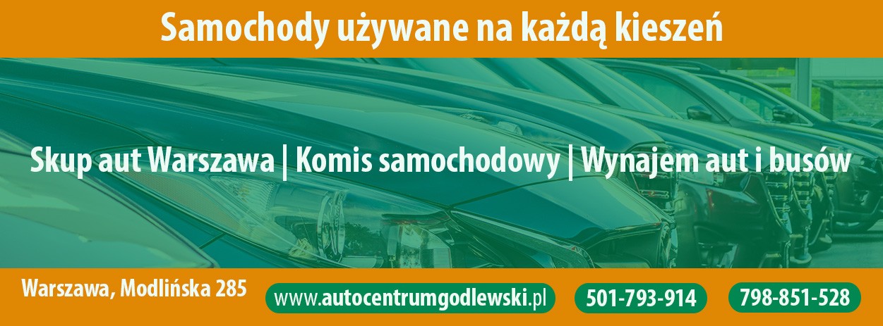 Banner ze zdjęciem firmy Skup aut Warszawa - Auto komis Warszawa Modlińska 285