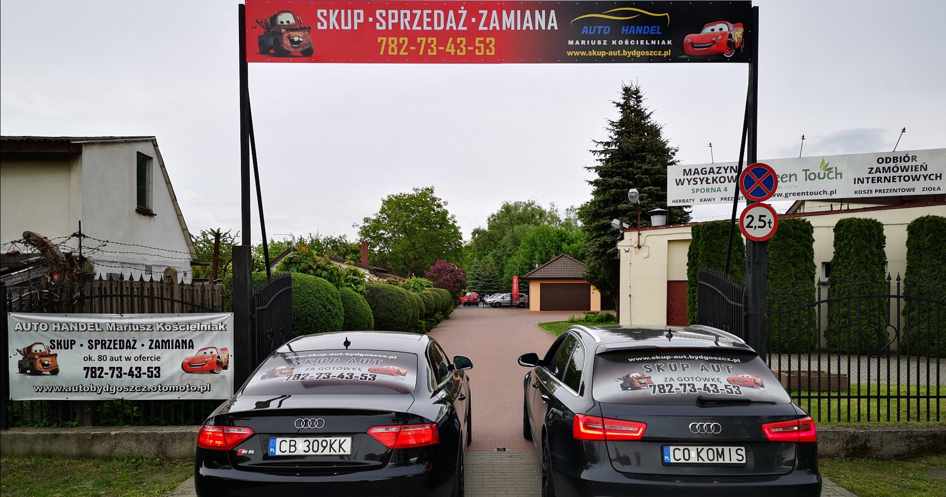 Banner ze zdjęciem firmy AUTO HANDEL Mariusz Kościelniak