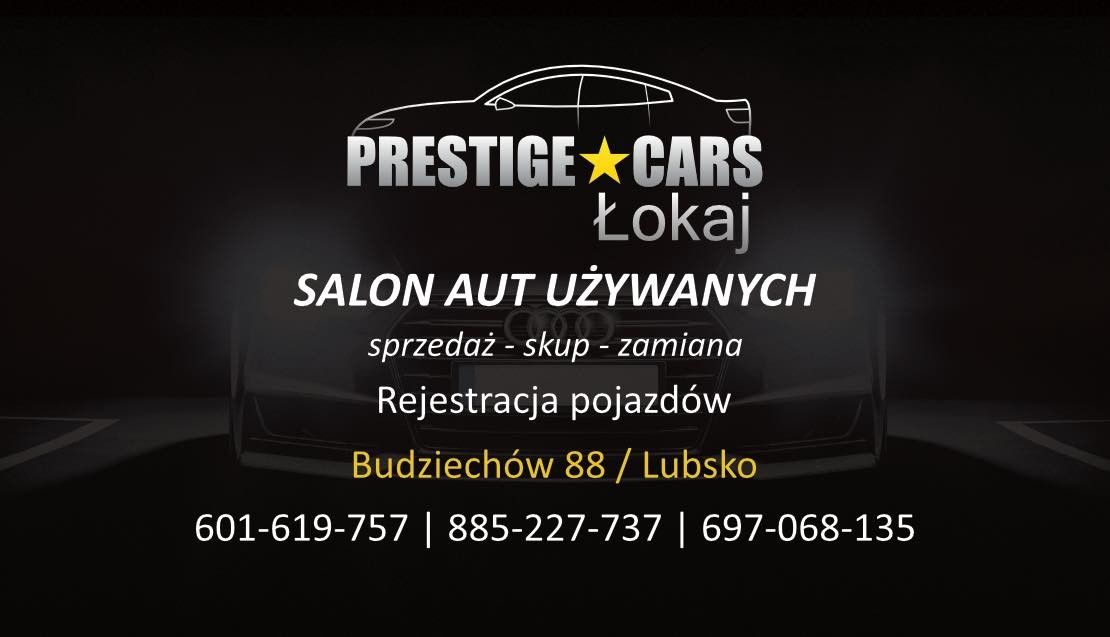 Banner ze zdjęciem firmy Prestige Cars Przemysław Łokaj